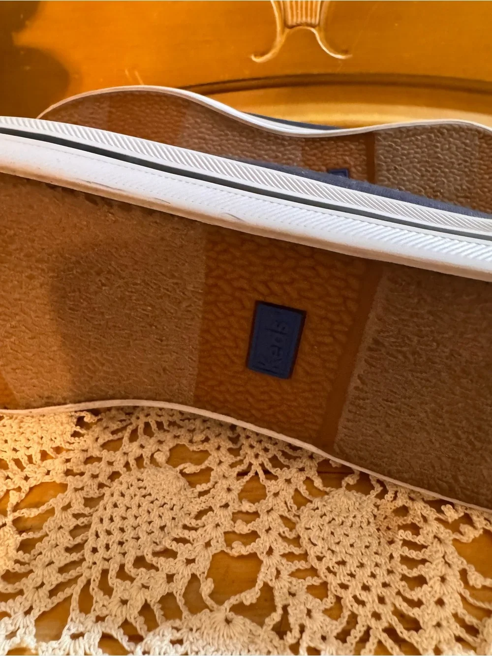 👟 Keds Navy Canvas Lace-Up Sneakers – Women’s Size 9